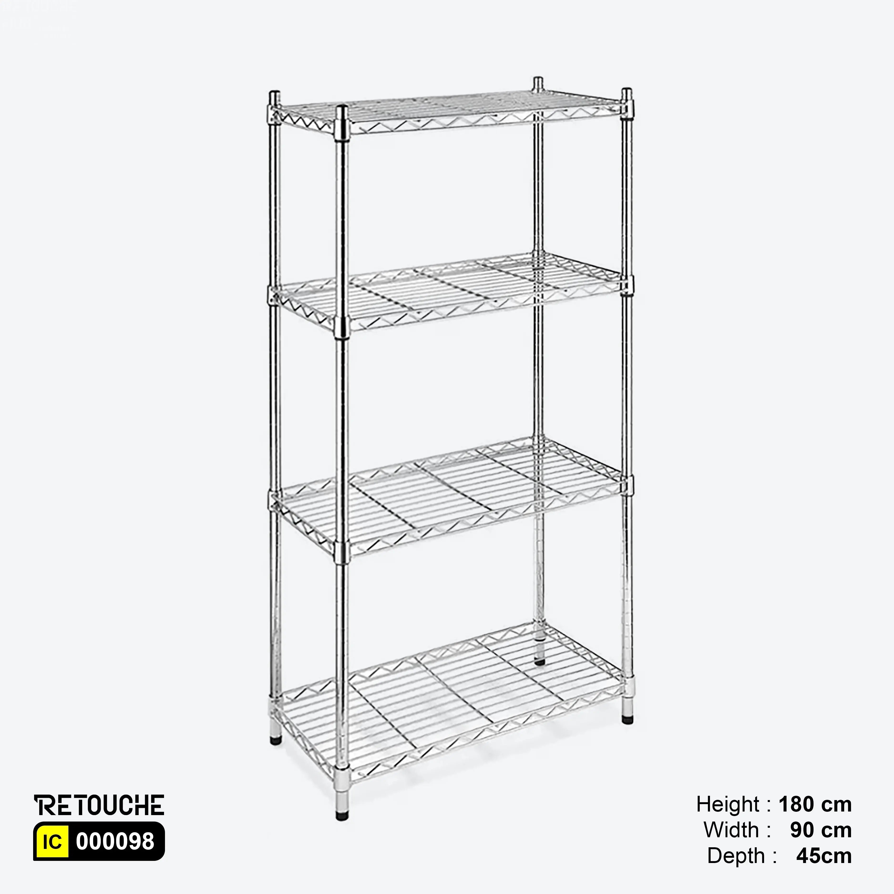Metro Shelving System, 4 Tier Shelving Systems