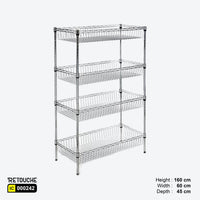 Metro Wire Shelving System, 4 Baskets Tiers Shelving Systems