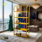 Modern Gold Display Shelf Stand Retouche Hub General Trading L.L.C