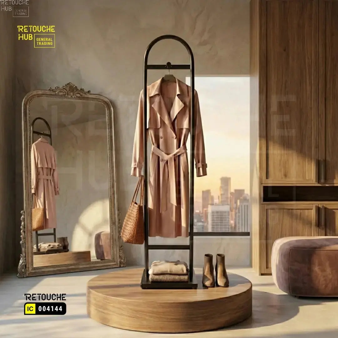 Modern Metal Coat Stand Retouche Hub General Trading L.L.C