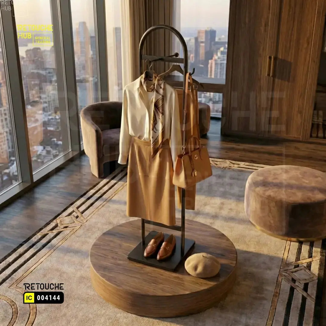 Modern Metal Coat Stand Retouche Hub General Trading L.L.C