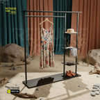 Modern Open Wardrobe  with Side Shelves and Hanging Rail Retouche Hub General Trading L.L.C