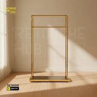 Modern Single Rail Metal Garment Rack Retouche Hub General Trading L.L.C