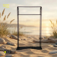 Modern Single Rail Metal Garment Rack Retouche Hub General Trading L.L.C