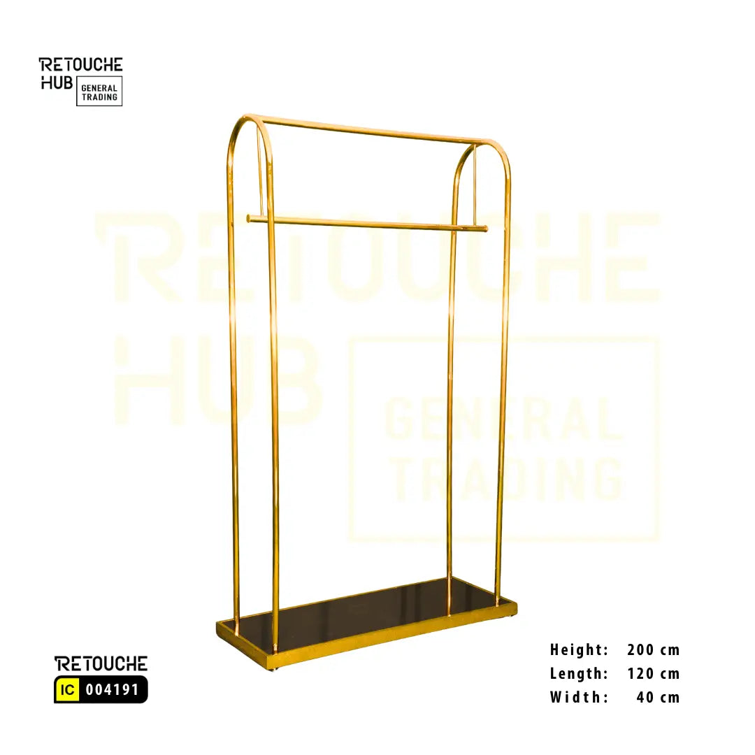 Modern Single Rail Metal Garment Rack Retouche Hub General Trading L.L.C