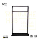 Modern Single Rail Metal Garment Rack Retouche Hub General Trading L.L.C