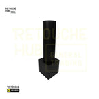 Perforated Cylinder Stand, Rotatable, with Two Wooden Drawers Retouche Hub General Trading L.L.C