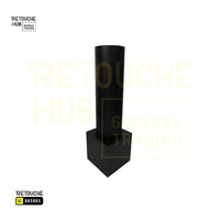 Perforated Cylinder Stand, Rotatable, with Two Wooden Drawers Retouche Hub General Trading L.L.C