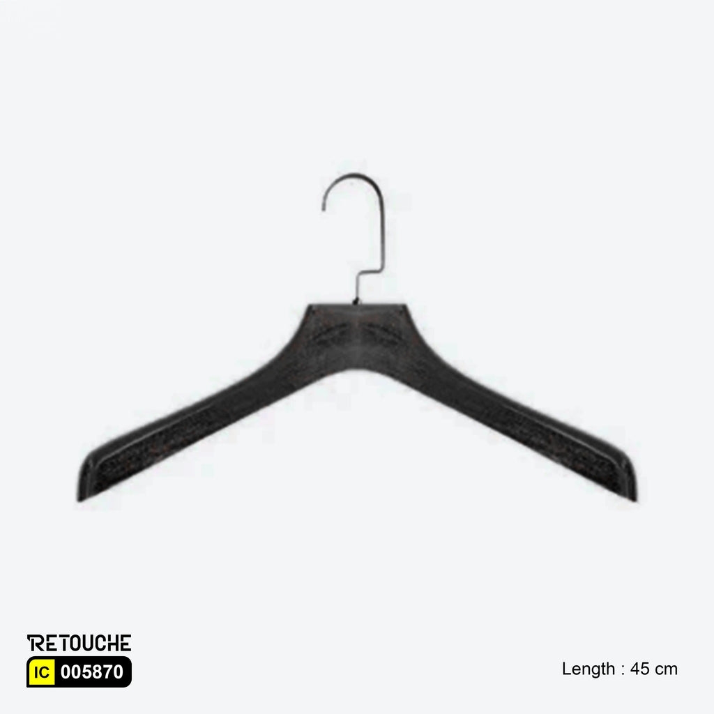 Plastic hangers with rotatable hook, 360-degree hook hangers
Durable plastic clothes hangers, 45 cm wardrobe hangers
Closet organization tools, Lightweight yet sturdy hangers
Rotating hook hangers for garments, Hangers for shirts, dresses, and coats, Versatile plastic hangers, Professional and home wardrobe hangers
