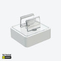 Plastic Frame Magnetic Holder Fixes Frames At 90° Angle - White Supermarket Equipment
