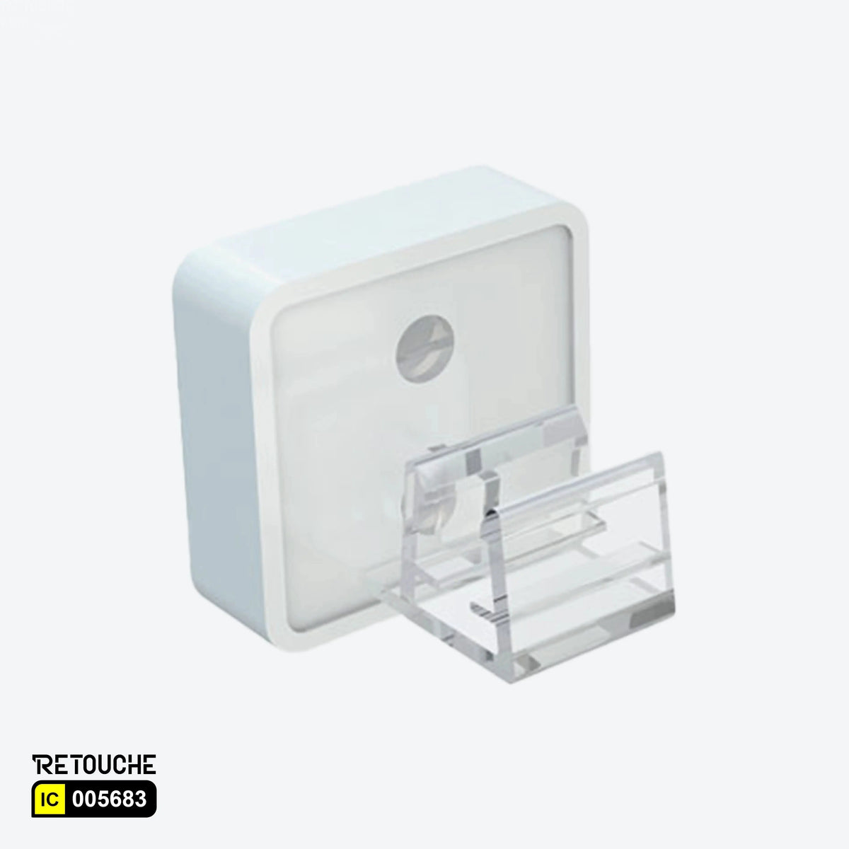 Plastic Frame Magnetic Holder. Fixes frames At 0° Angle - White Supermarket Equipment