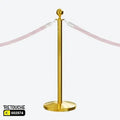 Queue Barrier Post (Tc-90S Post Gold) Clothes Hanging Stands