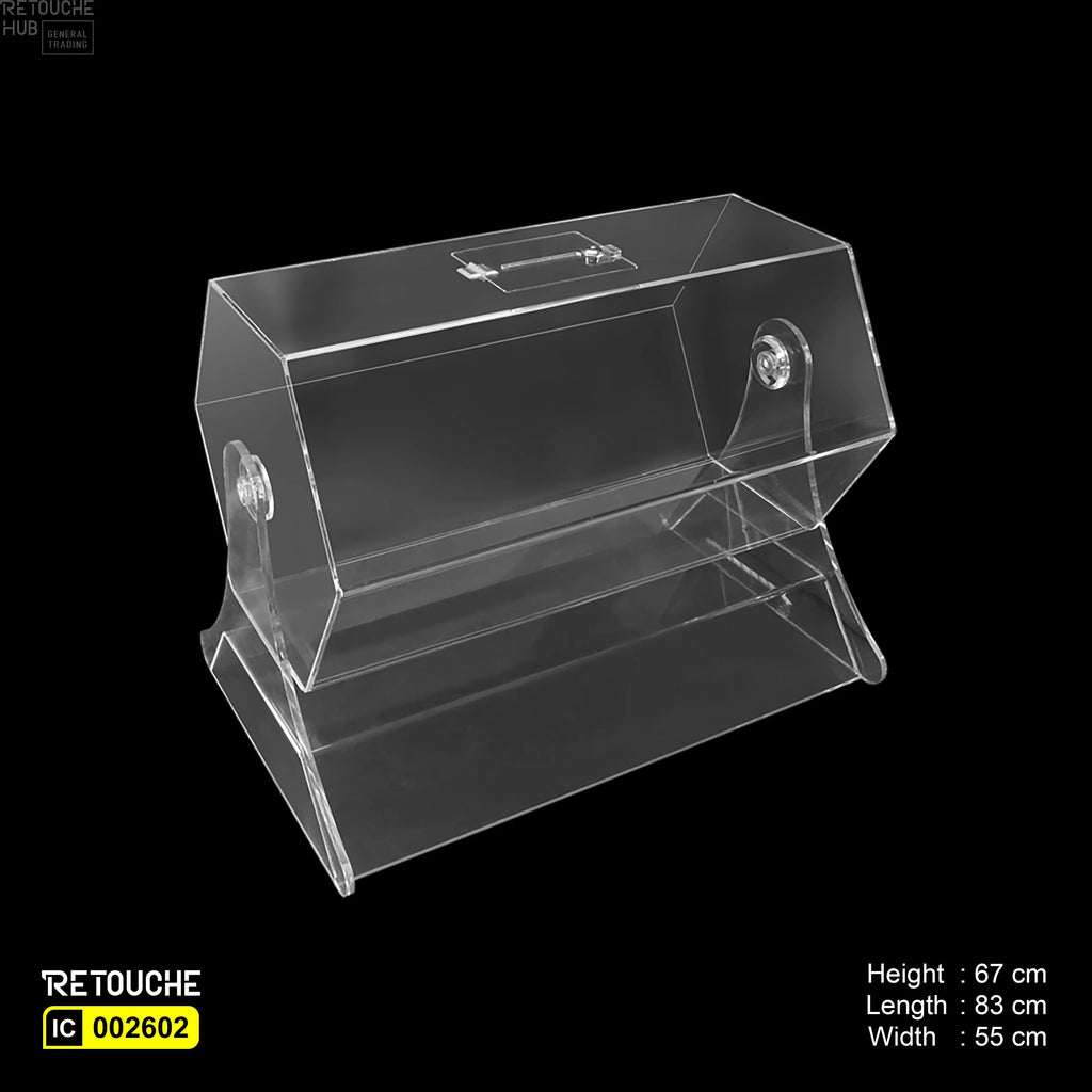 Raffle Drum, Clear Acrylic, Countertop Acrylic Products