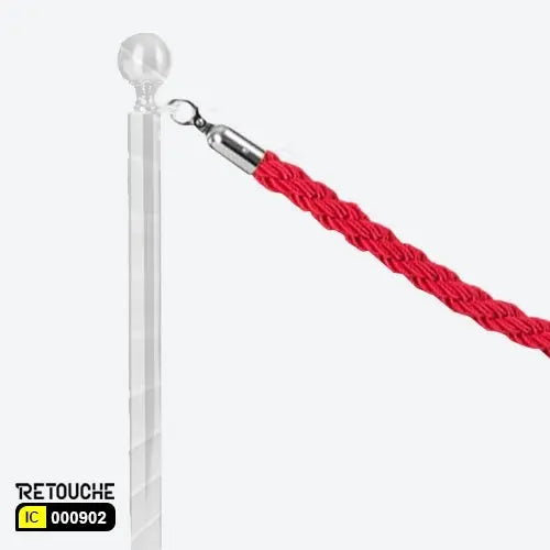 Red Twisted Queue Rope (Npg- Red) Clothes Hanging Stands
