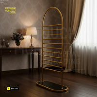 Scarf & Hijab Display Stand | Gold - Black Retouche Hub General Trading L.L.C