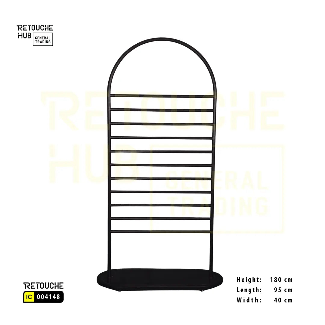 Scarf & Hijab Display Stand | Gold - Black Retouche Hub General Trading L.L.C