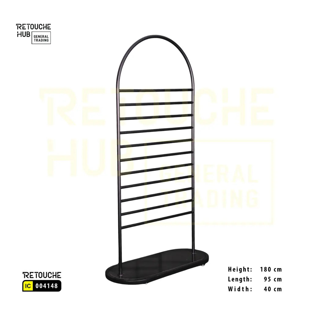 Scarf & Hijab Display Stand | Gold - Black Retouche Hub General Trading L.L.C