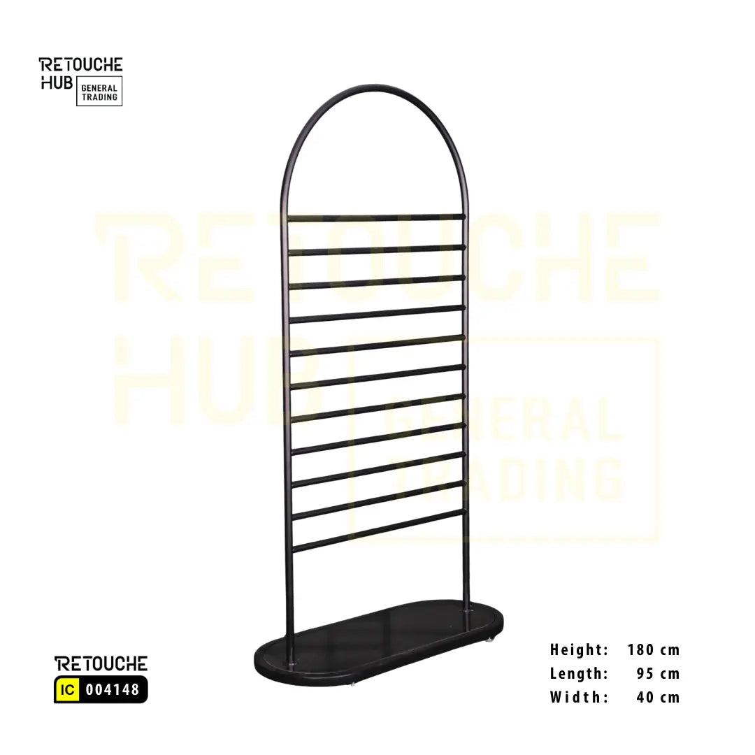 Scarf & Hijab Display Stand | Gold - Black Retouche Hub General Trading L.L.C
