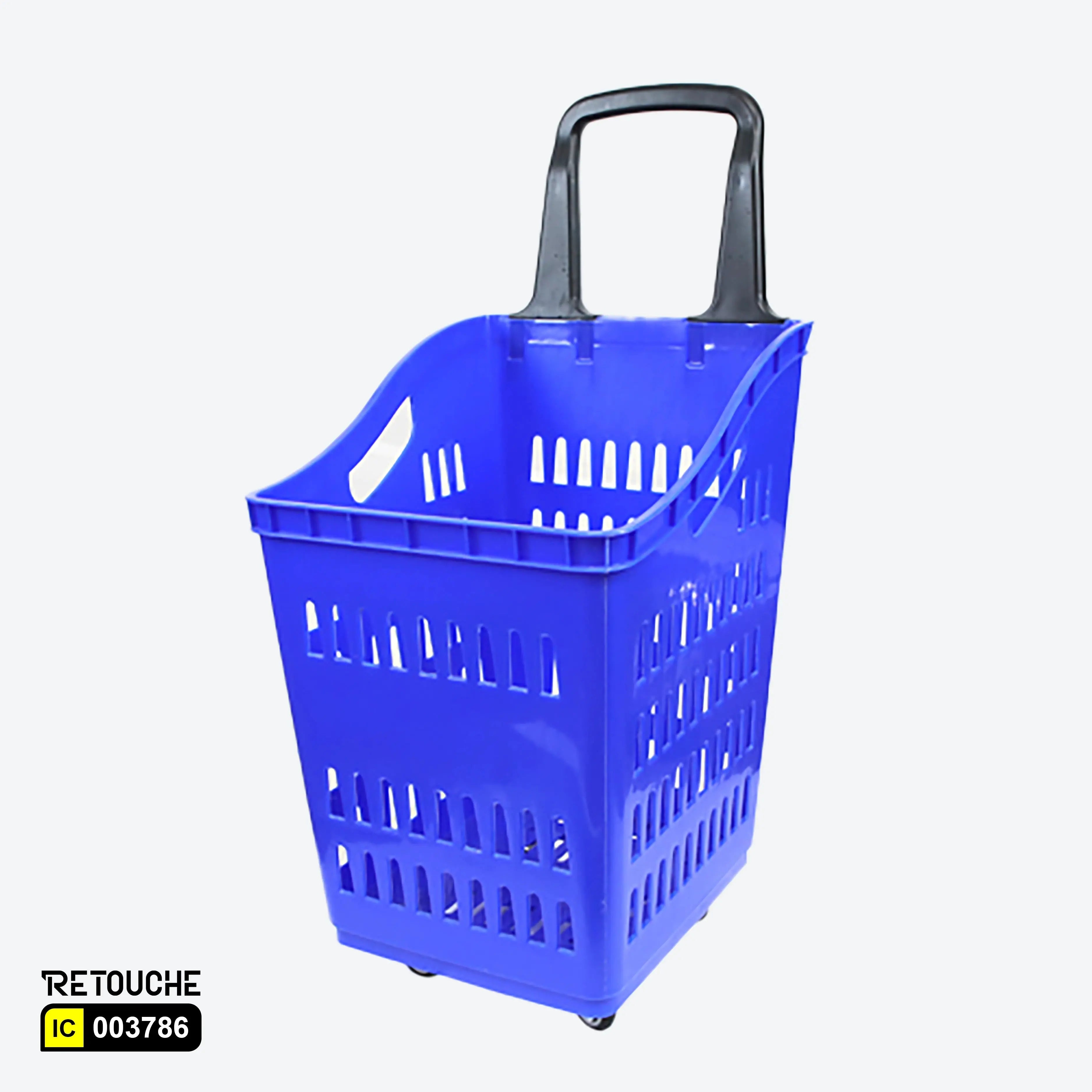 Shopping Basket Trolley, Plastic Supermarket Equipment