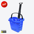 Shopping Basket Trolley, Plastic Supermarket Equipment