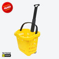 Shopping Basket Trolley, Plastic Supermarket Equipment