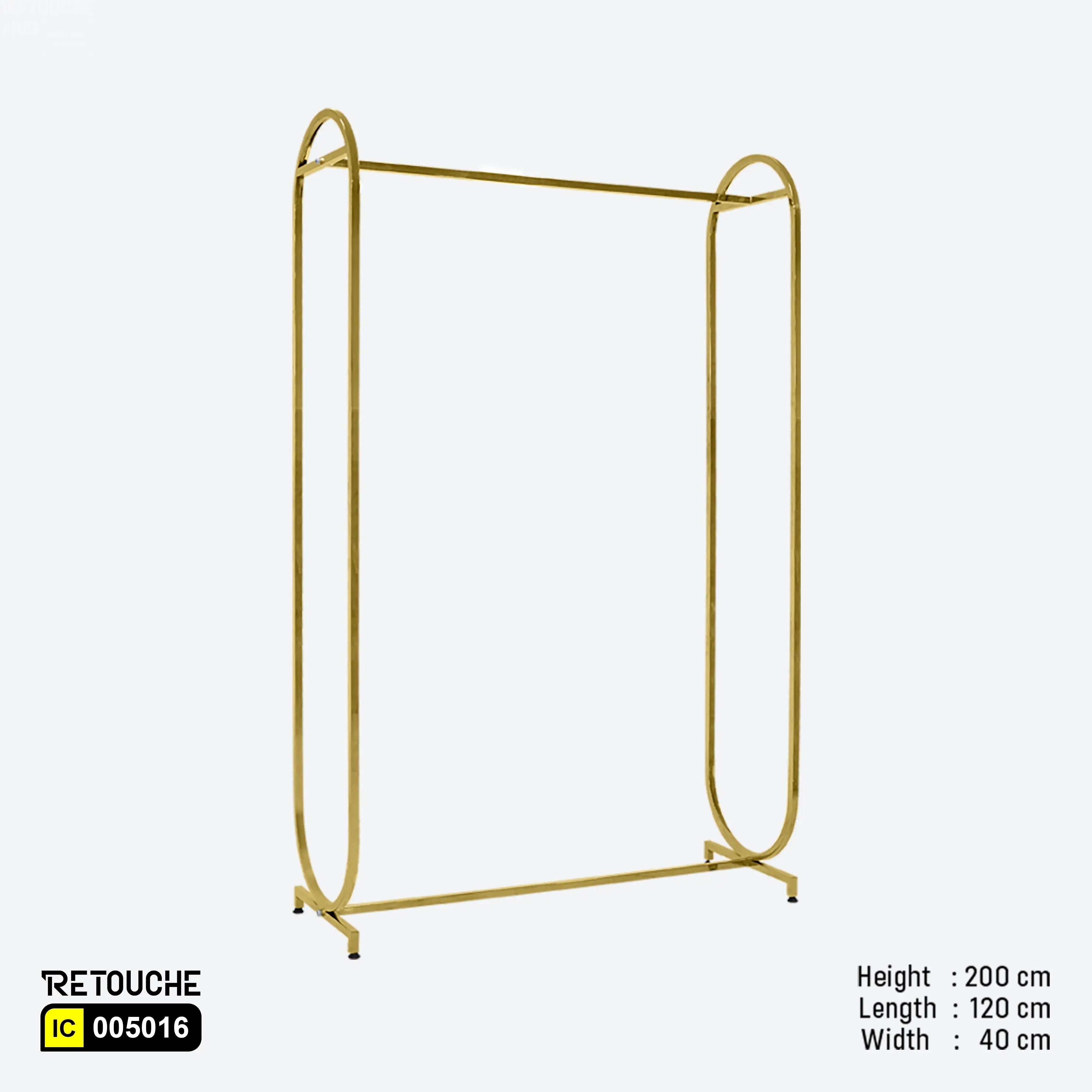 Metal garment clothes hanging stand, Gold metal frame clothes rack
Durable wardrobe organizer stand, Stylish garment display rack,
Modern clothes rack with gold frame, Elegant clothes hanging solution
Minimalist wardrobe organizer, Durable garment rack for home or boutique, Sophisticated gold clothes stand, Luxurious garment hanging stand