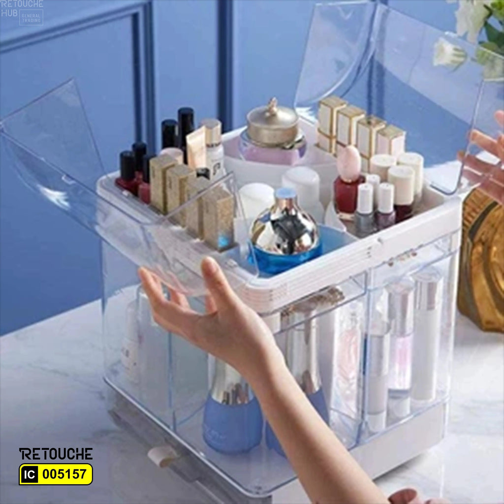 Makeup storage box, Acrylic makeup organizer, Beauty storage box
Makeup organizer, Acrylic beauty storage, Compact storage solution
Transparent makeup box, Vanity makeup storage, Skincare storage box, Durable makeup organizer