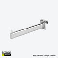 Straight Display Hook for Oval Crossbar, with Pin, Metal ,Chrome Oval Tube & Accessories