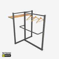 T-Shape Clothes Stand Rack, Metal Clothes Stands