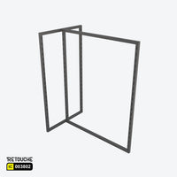 T-Shape Clothes Stand Rack, Metal, Black Color Clothes Stands