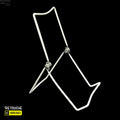 Table Display Stand (246-4.5 White) Displays & Showcases