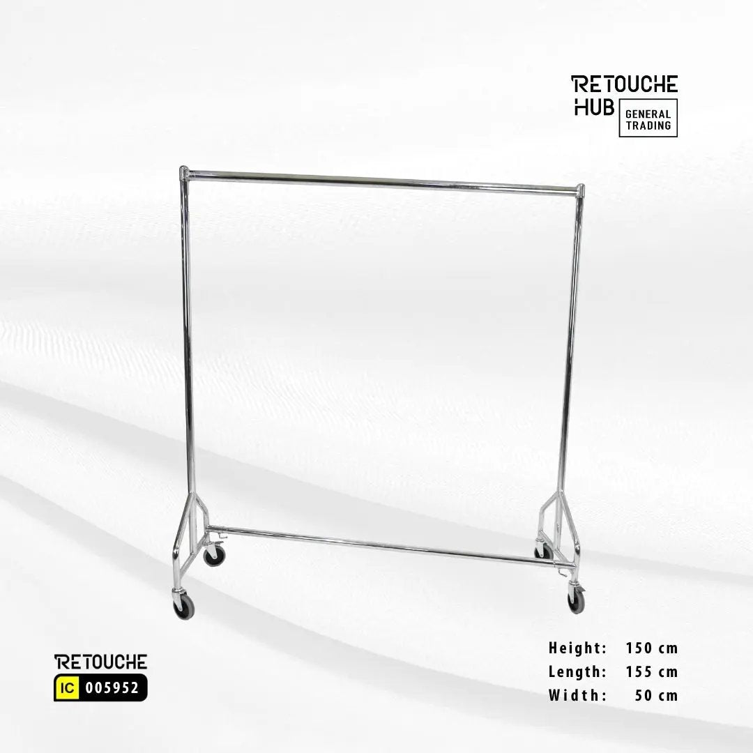 Z Type Garment Rack  Chrome Retouche Hub General Trading L.L.C