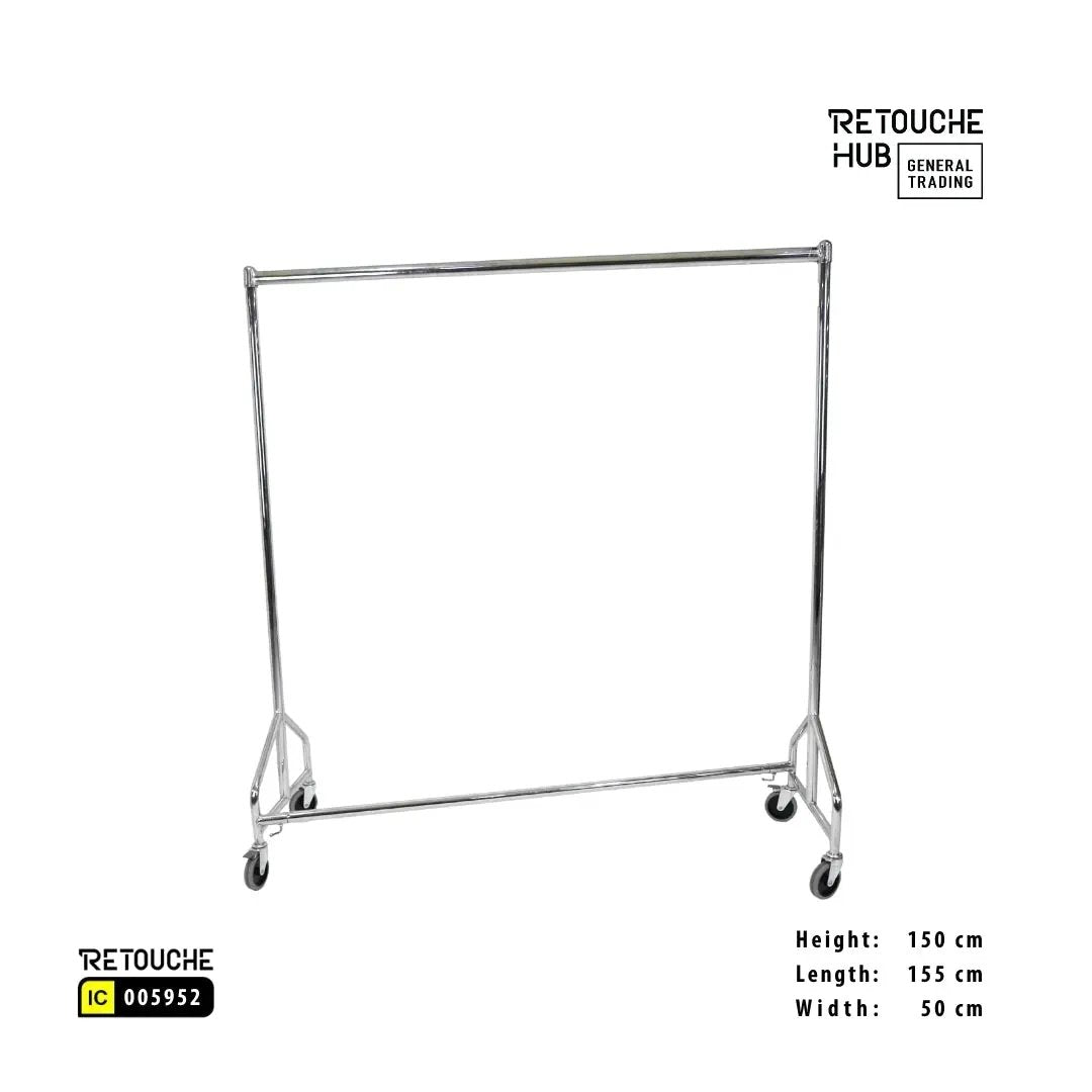 Z Type Garment Rack  Chrome Retouche Hub General Trading L.L.C
